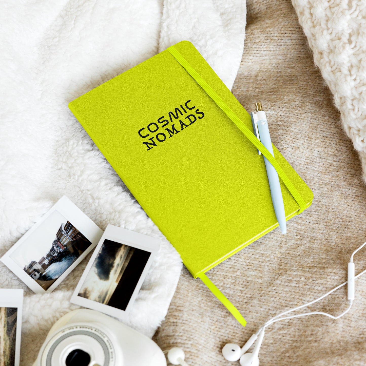 Cosmic Nomads Logo Hardcover notebook