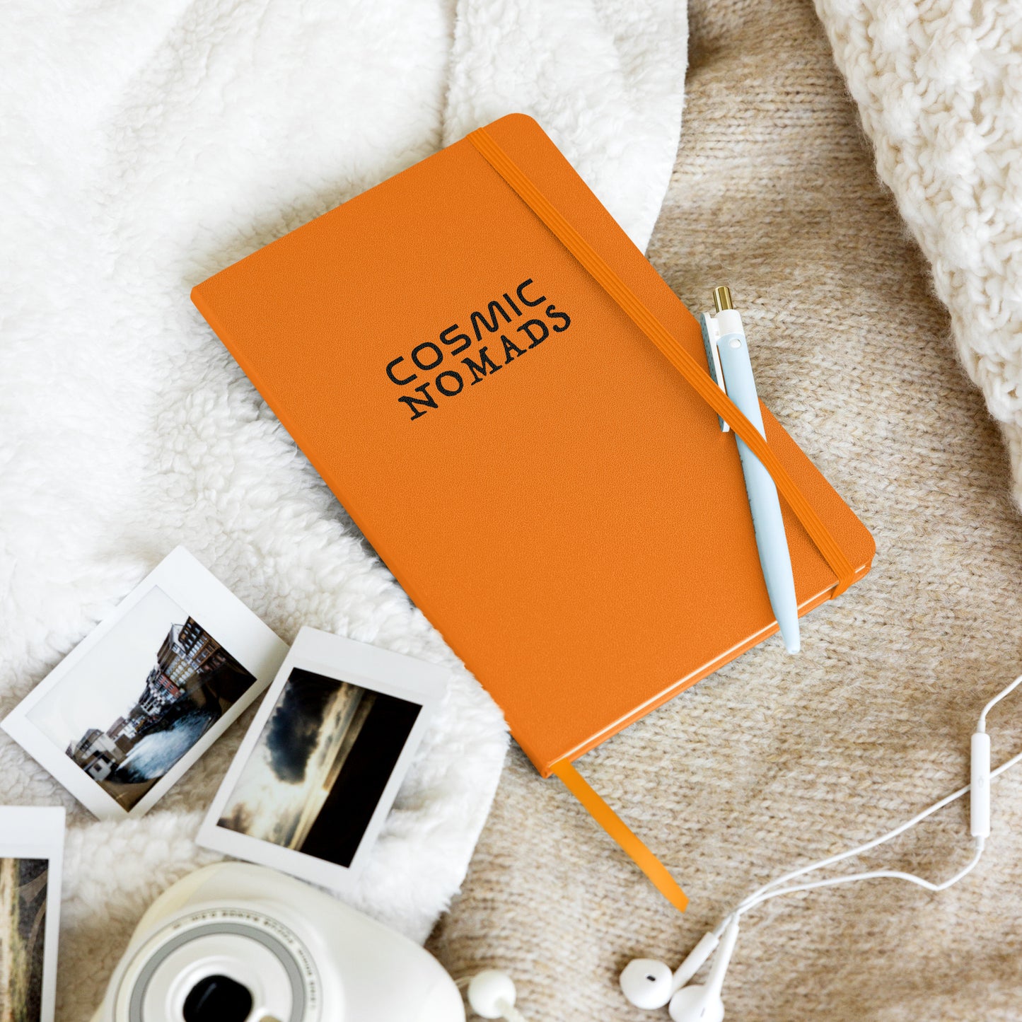 Cosmic Nomads Logo Hardcover notebook