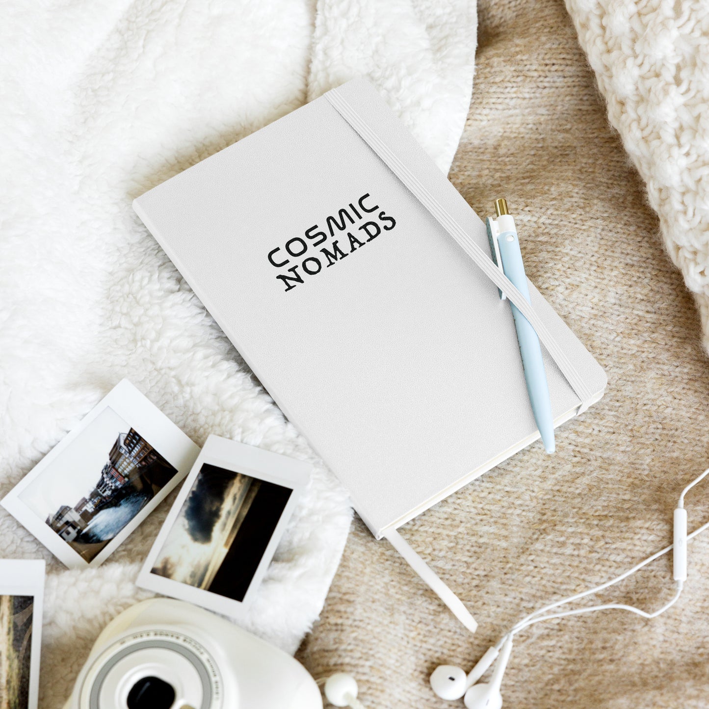 Cosmic Nomads Logo Hardcover notebook