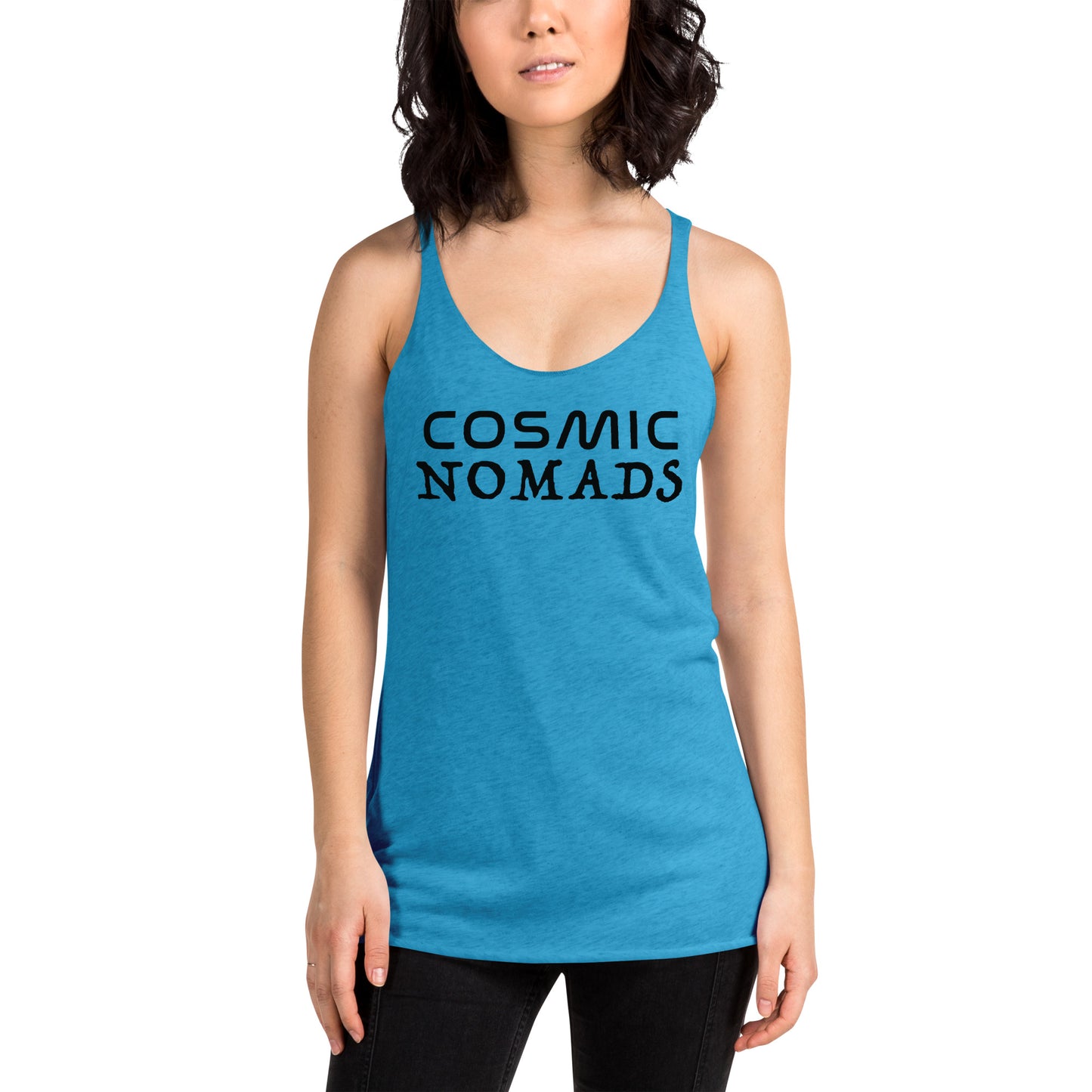 Cosmic Nomads Logo Racerback Tank
