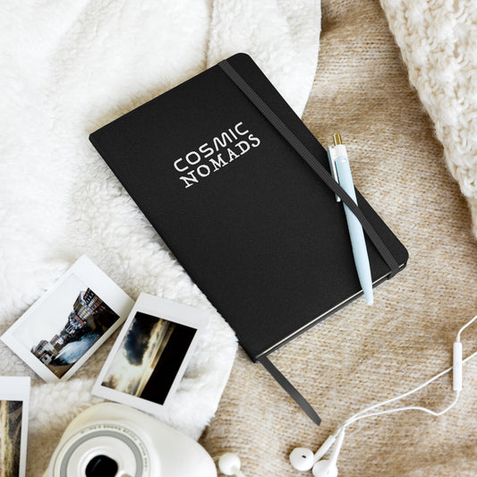 Cosmic Nomads Logo Hardcover notebook